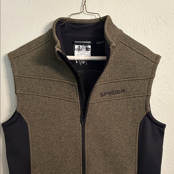 Spyder Olive Khaki and Black Performance Vest - Picture 3 of 4